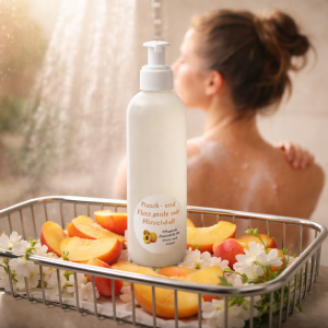 Dusch- und Flüssigseife mit Pfirsichduft