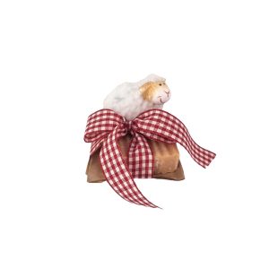 Schafsmilchseife Mango Vanille mit Plüschschaf in rot